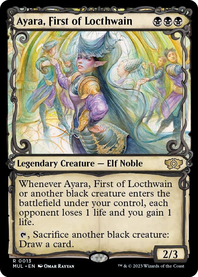 Ayara, First of Locthwain 13 (March of the Machine: Multiverse Legends)  - Showcase Foil | Good Games Adelaide SA