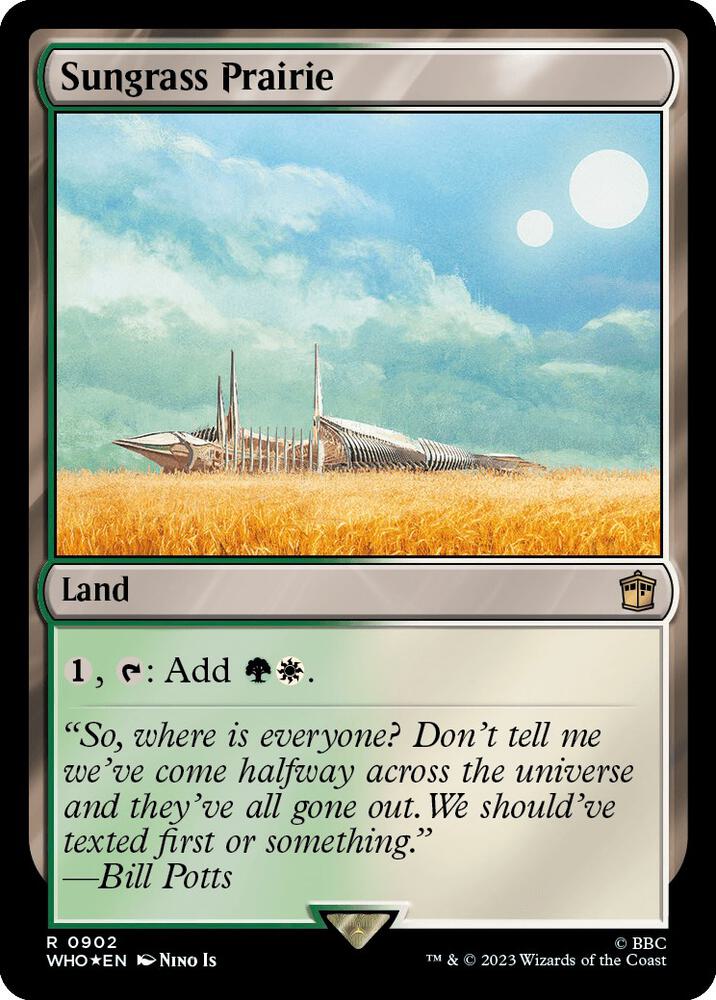 Sungrass Prairie 902 (Universes Beyond: Doctor Who)  - Foil | Good Games Adelaide SA