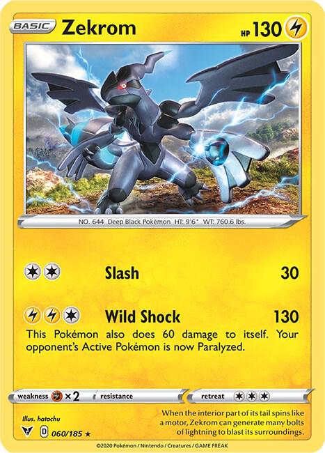 Zekrom 060/185 (SWSH04: Vivid Voltage)  - Holofoil | Good Games Adelaide SA