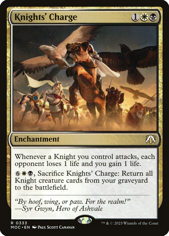 Knights' Charge 333 (Commander: March of the Machine)  | Good Games Adelaide SA