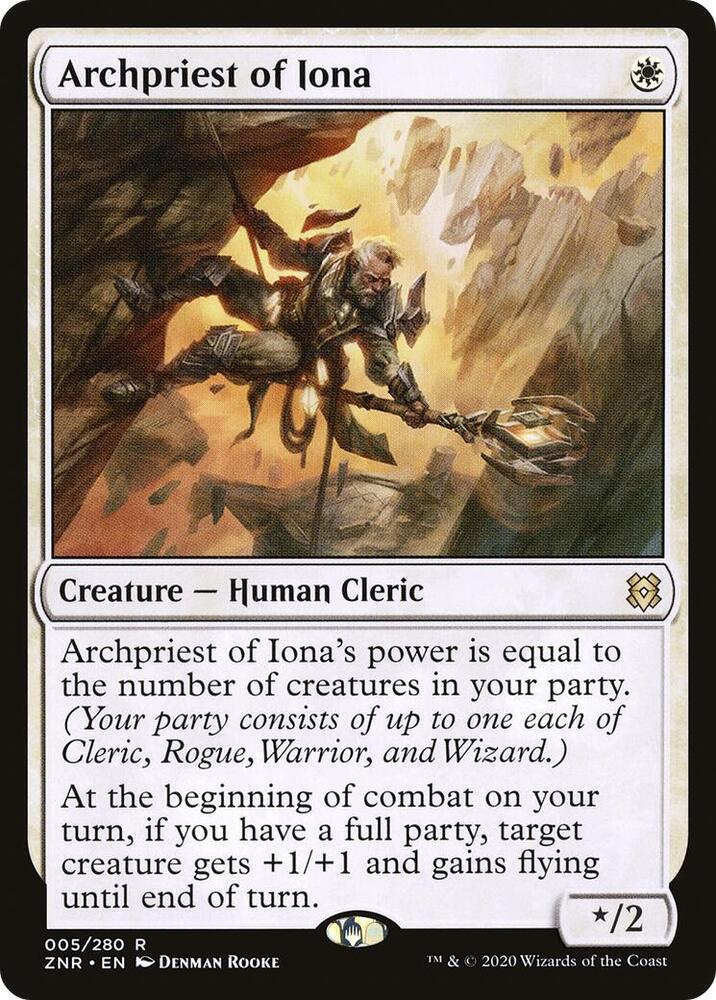 Archpriest of Iona 5 (Zendikar Rising)  - Foil | Good Games Adelaide SA
