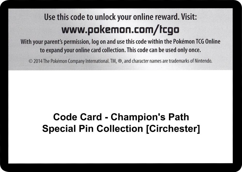 Code Card Champions Path Special Pin Collection Circhester  (Champion's Path)  | Good Games Adelaide SA