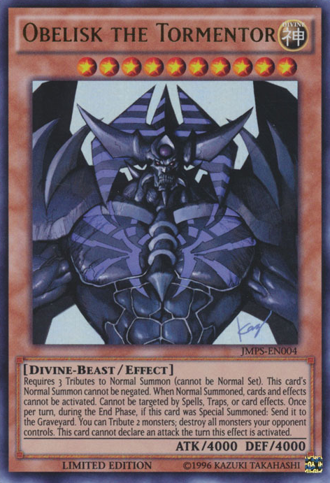 Obelisk the Tormentor [JMPS-EN004] Ultra Rare | Good Games Adelaide SA