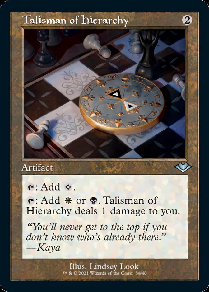 Talisman of Hierarchy (Retro Etched Foil) [Modern Horizons 1] | Good Games Adelaide SA