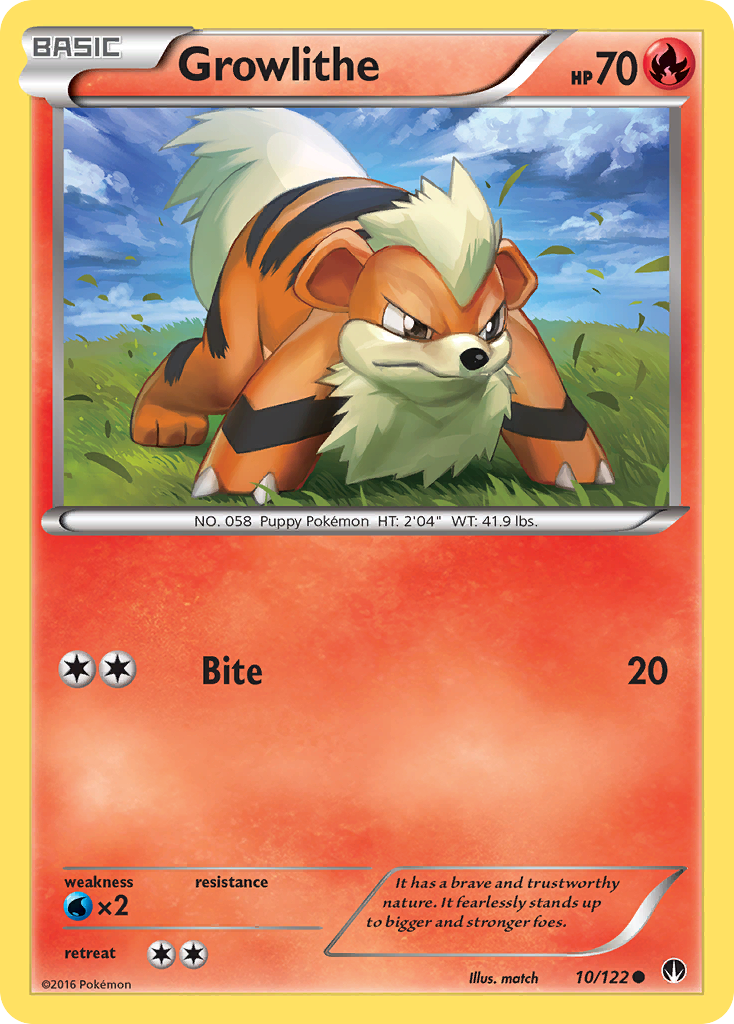 Growlithe (10/122) [XY: BREAKpoint] | Good Games Adelaide SA