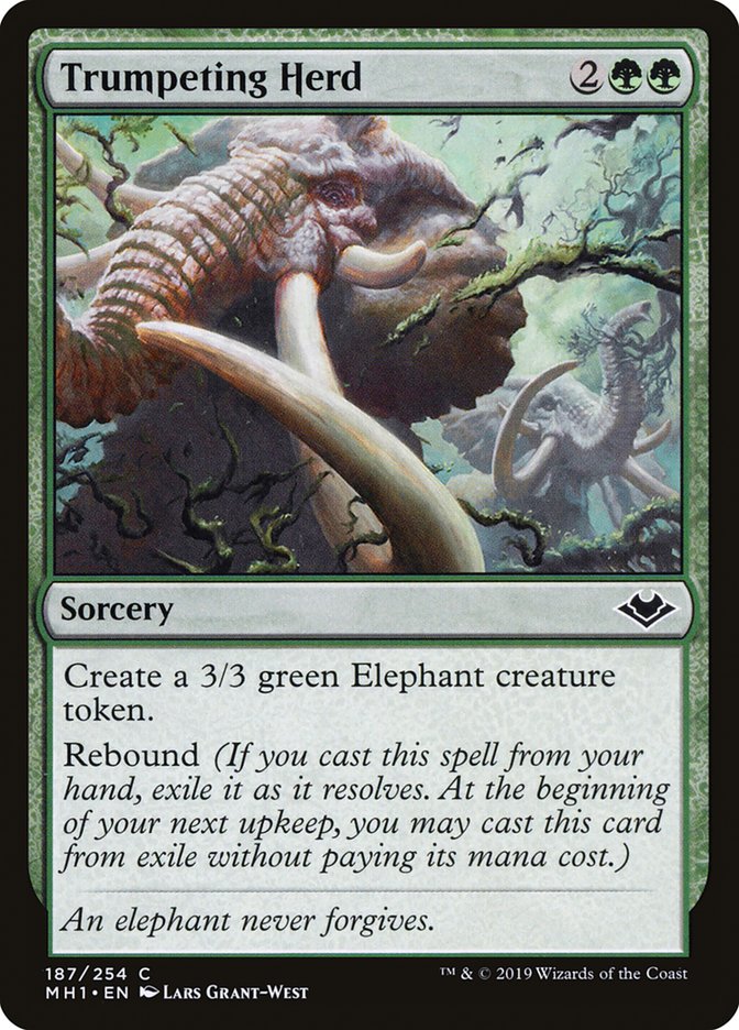 Trumpeting Herd 187 (Modern Horizons)  - Foil | Good Games Adelaide SA