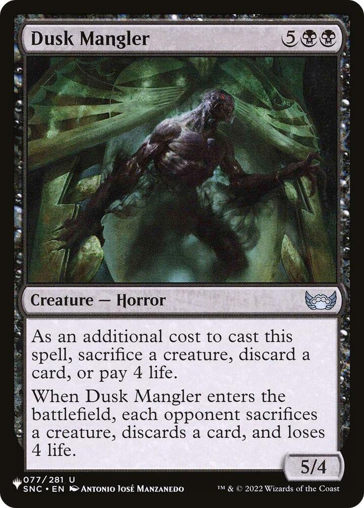 Dusk Mangler 077/281 (The List Reprints)  | Good Games Adelaide SA