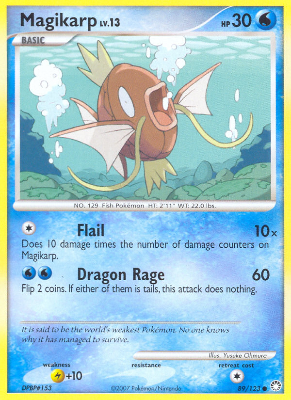 Magikarp (89/123) [Diamond & Pearl: Mysterious Treasures] | Good Games Adelaide SA