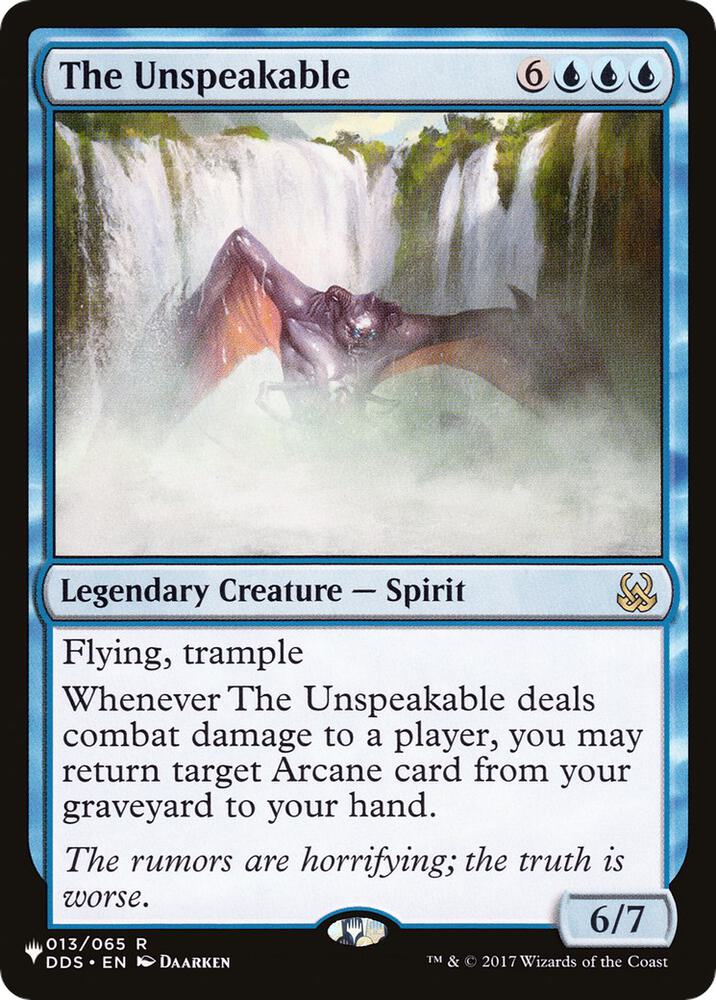 The Unspeakable 013/065 (The List Reprints)  | Good Games Adelaide SA