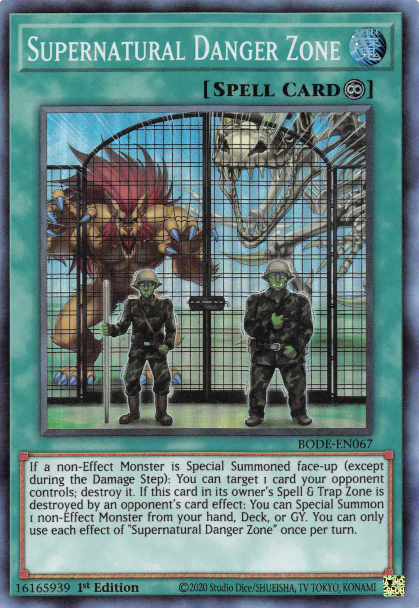 Supernatural Danger Zone [BODE-EN067] Super Rare | Good Games Adelaide SA