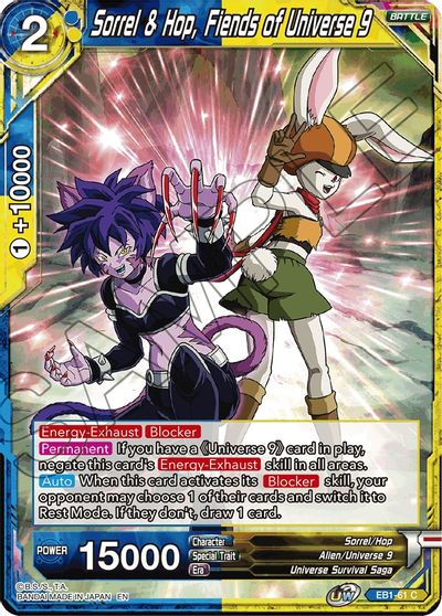 Sorrel & Hop, Fiends of Universe 9 (EB1-061) [Battle Evolution Booster] | Good Games Adelaide SA