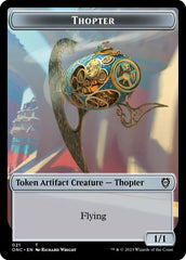 Myr // Thopter Double-Sided Token [Phyrexia: All Will Be One Commander Tokens] | Good Games Adelaide SA