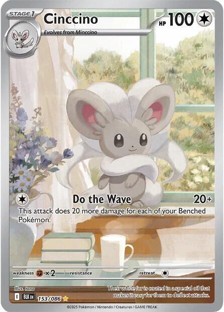 Cinccino 153/086 (SV: Black Bolt)  - Holofoil | Good Games Adelaide SA