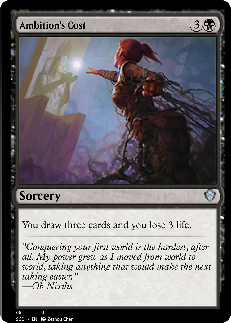 Ambition's Cost [Starter Commander Decks] | Good Games Adelaide SA