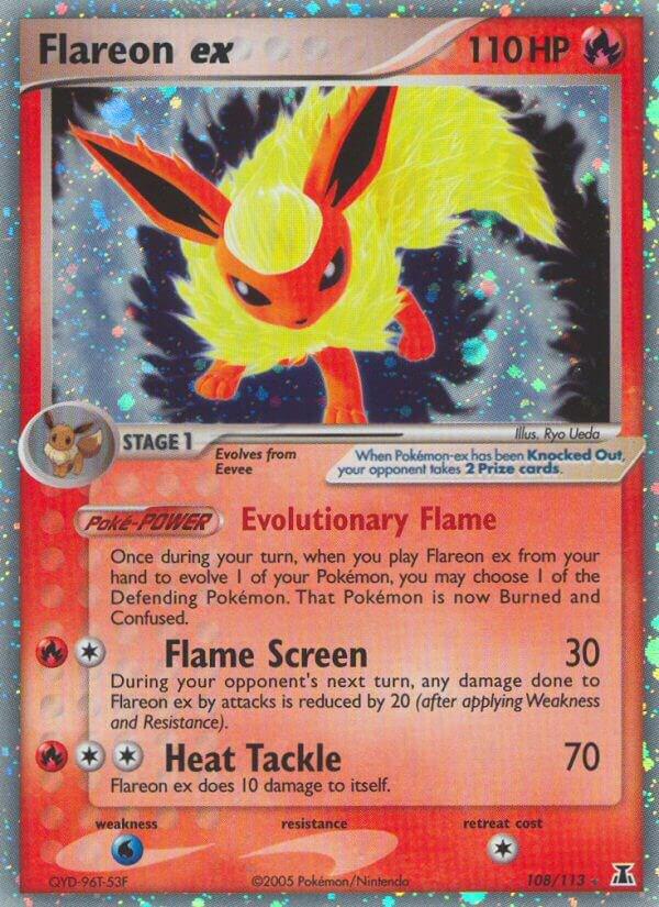 Flareon ex 108/113 (Delta Species)  - Holofoil | Good Games Adelaide SA