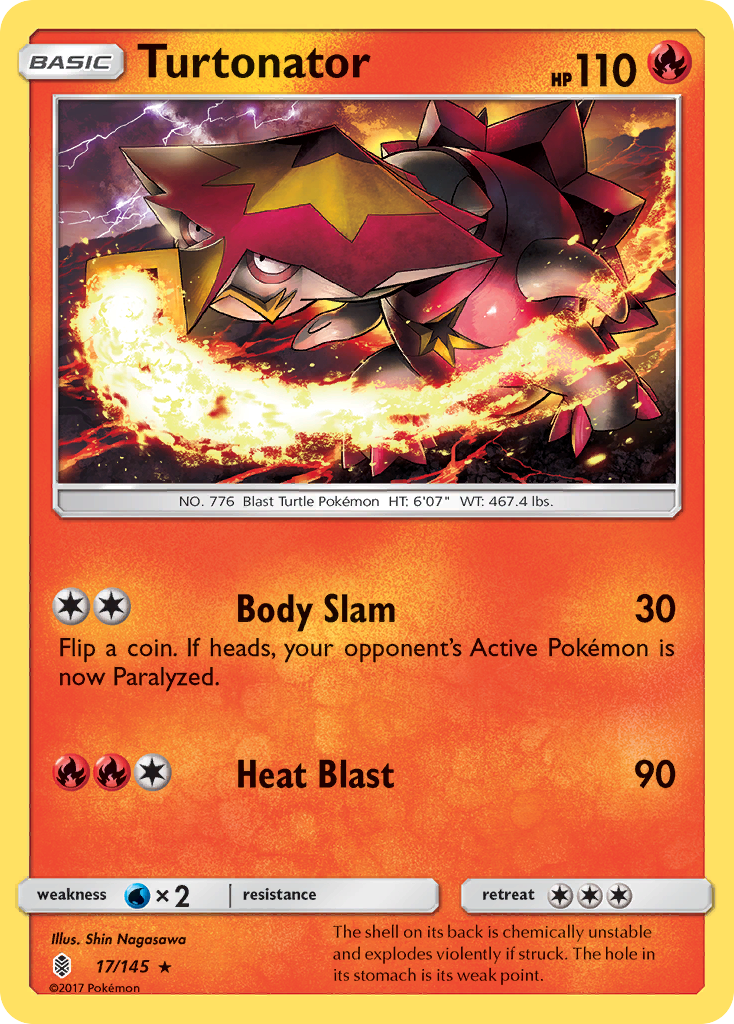 Turtonator (17/145) [Sun & Moon: Guardians Rising] | Good Games Adelaide SA