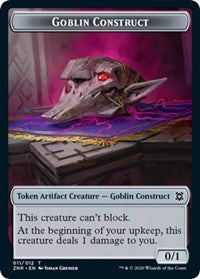 Goblin Construct // Illusion Double-sided Token [Zendikar Rising Tokens] | Good Games Adelaide SA