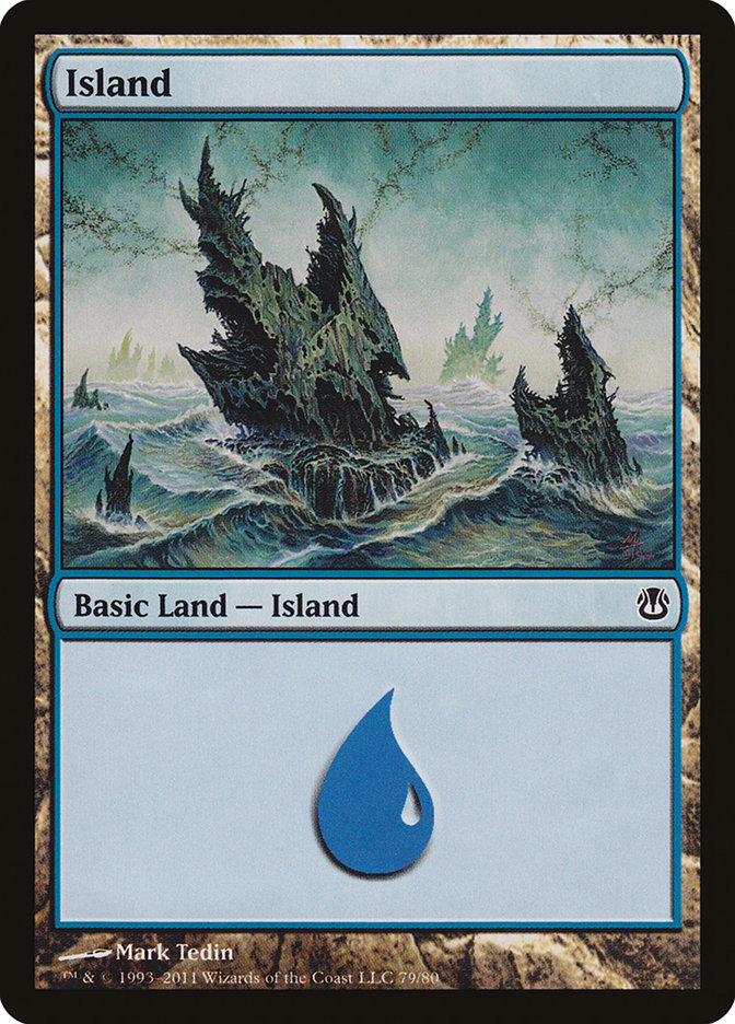 Island (79) [Duel Decks: Ajani vs. Nicol Bolas] | Good Games Adelaide SA