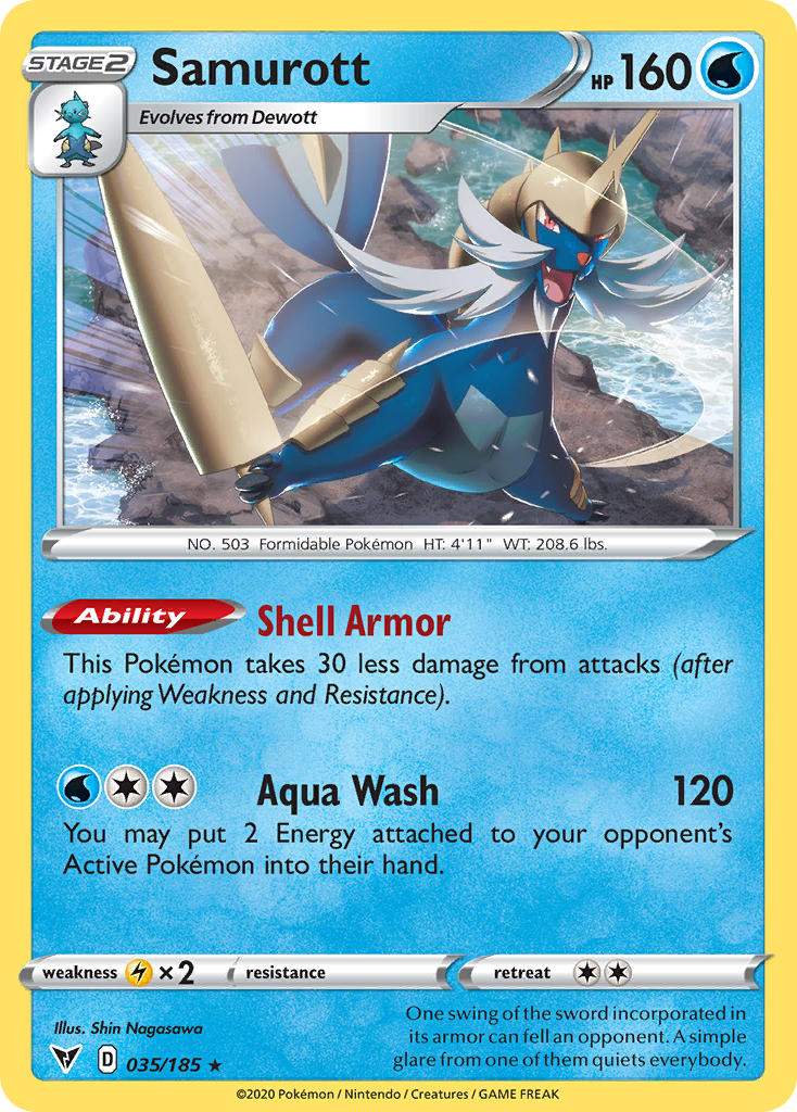 Samurott (035/185) [Sword & Shield: Vivid Voltage] | Good Games Adelaide SA
