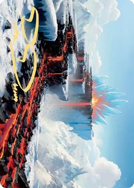 Surtland Frostpyre Art Card Gold Stamped Signature 75 (Art Series: Kaldheim)  | Good Games Adelaide SA