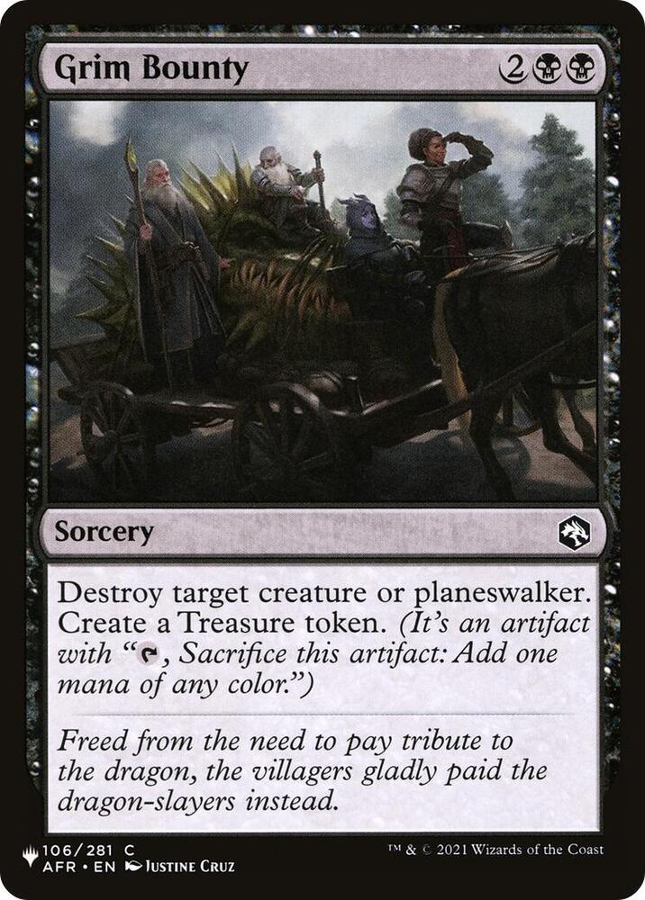 Grim Bounty 106/281 (The List Reprints)  | Good Games Adelaide SA