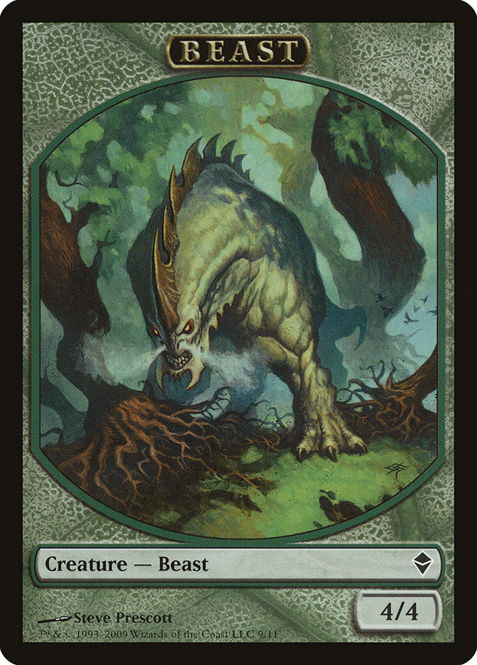 Beast Token [Zendikar Tokens] | Good Games Adelaide SA