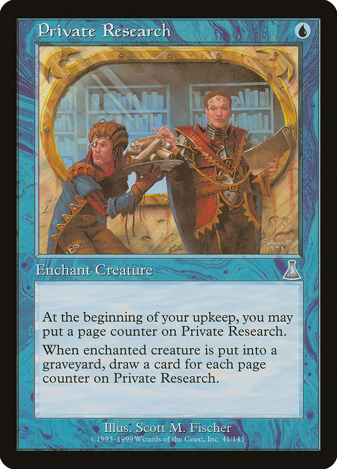 Private Research 41 (Urza's Destiny)  | Good Games Adelaide SA