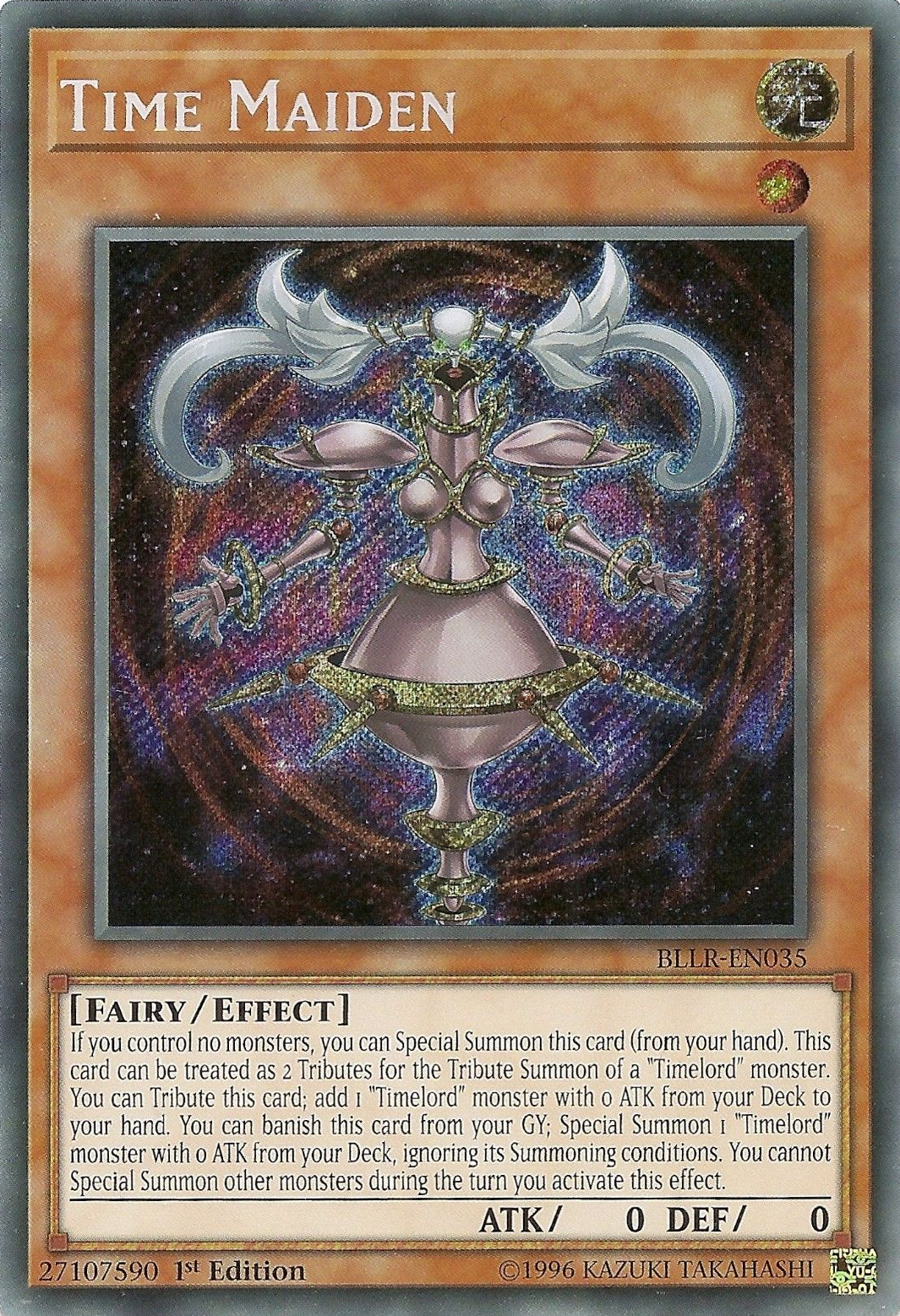 Time Maiden [BLLR-EN035] Secret Rare | Good Games Adelaide SA