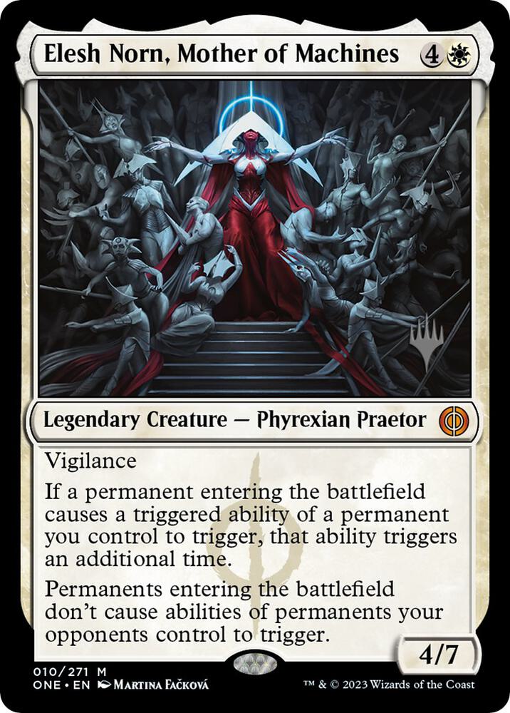 Elesh Norn Mother of Machines 10 (Promo Pack: Phyrexia: All Will Be One)  - Foil | Good Games Adelaide SA