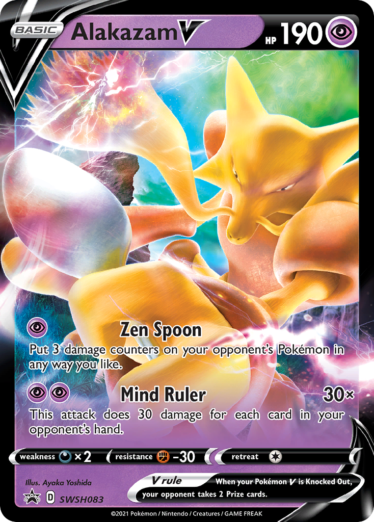 Alakazam V (SWSH083) (Jumbo Card) [Sword & Shield: Black Star Promos] | Good Games Adelaide SA