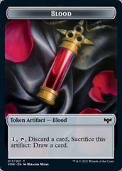 Blood // Vampire (007) Double-sided Token [Innistrad: Crimson Vow Tokens] | Good Games Adelaide SA