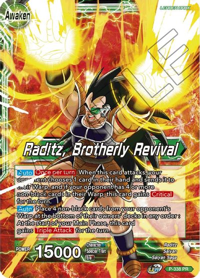 Raditz // Raditz, Brotherly Revival (P-338) [Saiyan Showdown Prerelease Promos] | Good Games Adelaide SA