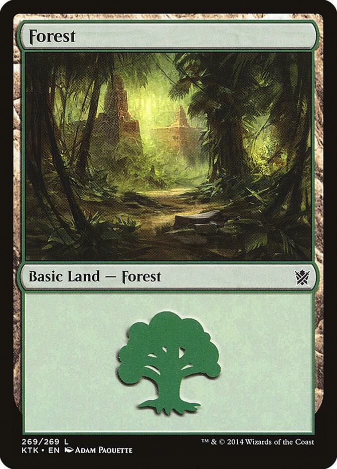 Forest 269 (Khans of Tarkir)  - Foil | Good Games Adelaide SA