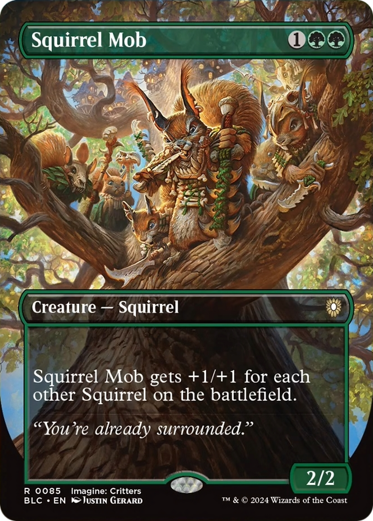 Squirrel Mob (Borderless) [Bloomburrow Commander] | Good Games Adelaide SA