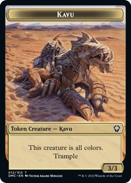 Kavu Beast Double Sided Token 12 // 16 (Commander: Dominaria United)  | Good Games Adelaide SA