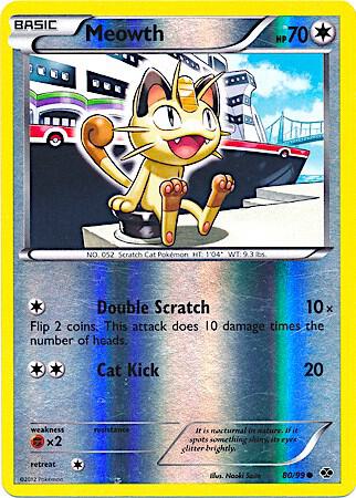 Meowth 080/099 (Miscellaneous Cards & Products)  - Reverse Mirror Holofoil | Good Games Adelaide SA