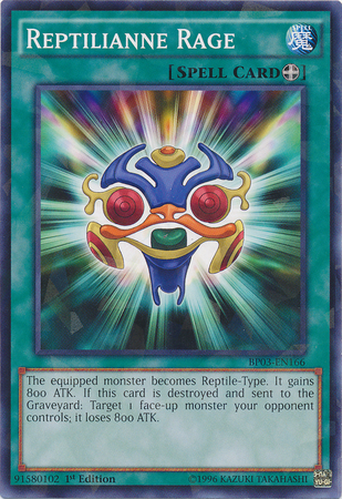 Reptilianne Rage [BP03-EN166] Shatterfoil Rare | Good Games Adelaide SA