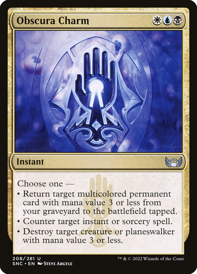 Obscura Charm 208 (Streets of New Capenna)  - Foil | Good Games Adelaide SA