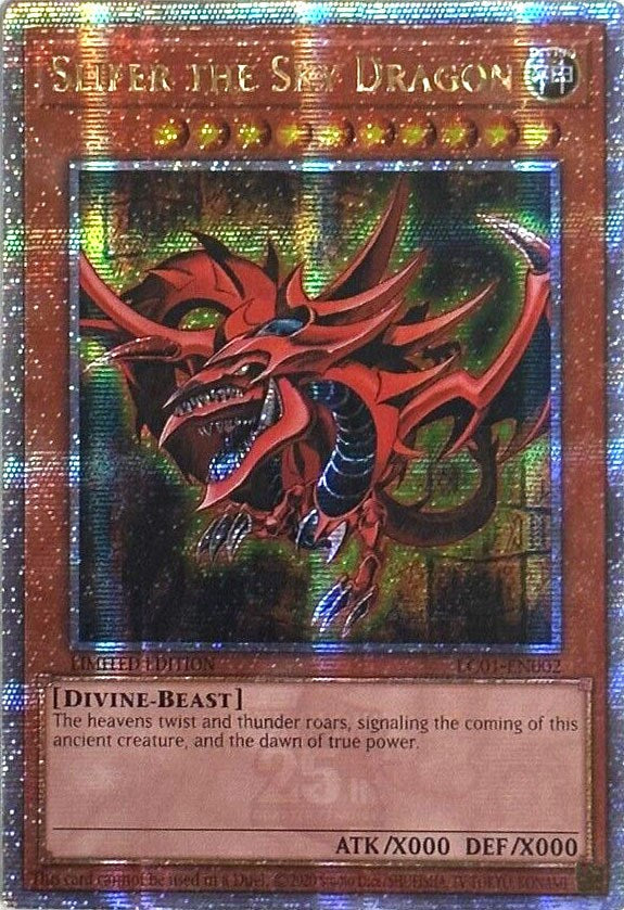 Slifer the Sky Dragon (25th Anniversary) [LC01-EN002] Quarter Century Secret Rare | Good Games Adelaide SA