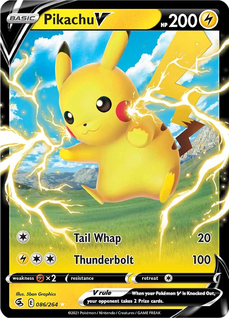Pikachu V (086/264) [Sword & Shield: Fusion Strike] | Good Games Adelaide SA