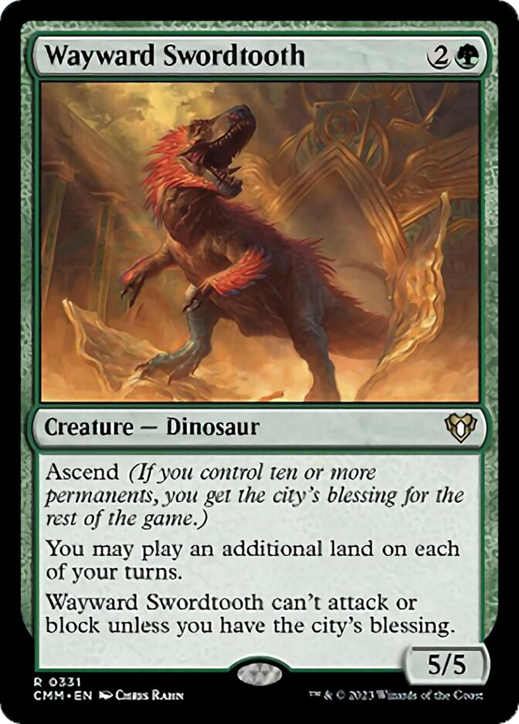 Wayward Swordtooth [Commander Masters] | Good Games Adelaide SA