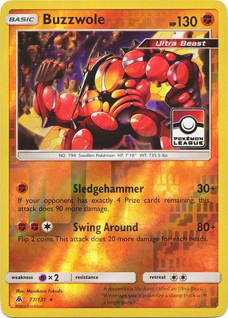 Buzzwole (77/131) (League Promo) [Sun & Moon: Forbidden Light] | Good Games Adelaide SA
