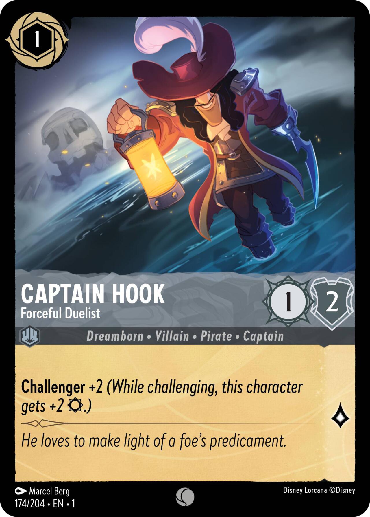 Captain Hook - Forceful Duelist (174/204) [The First Chapter] | Good Games Adelaide SA