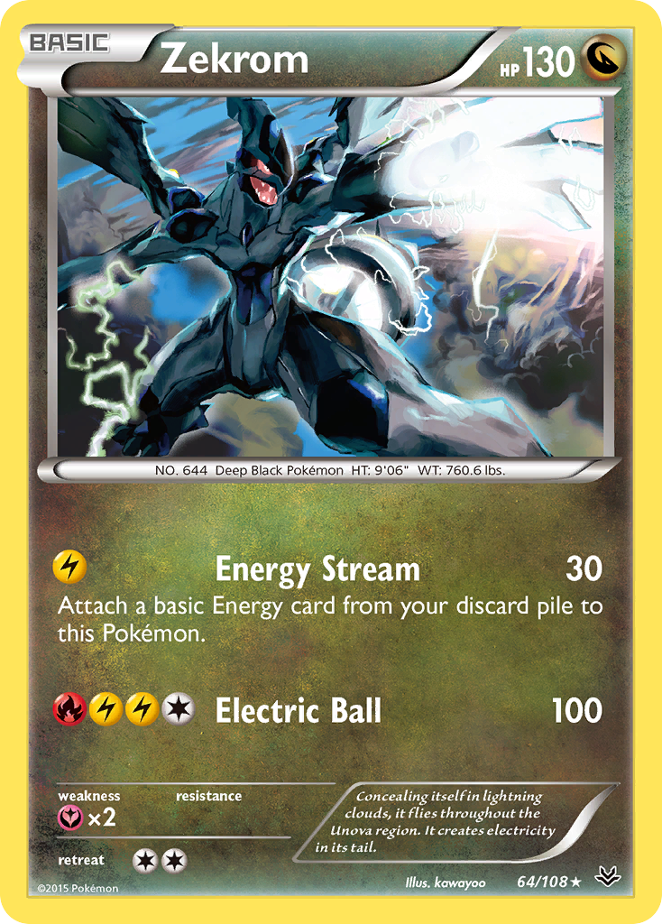 Zekrom (64/108) [XY: Roaring Skies] | Good Games Adelaide SA