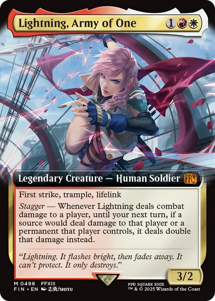 Lightning, Army of One (Extended Art) [FINAL FANTASY] | Good Games Adelaide SA