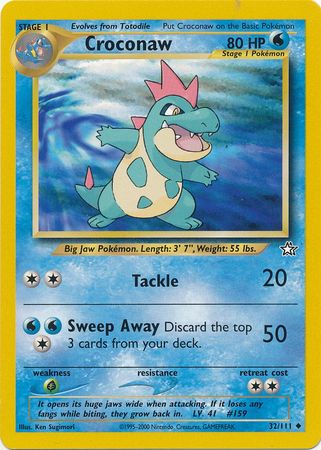 Croconaw (32/111) [Neo Genesis Unlimited] | Good Games Adelaide SA