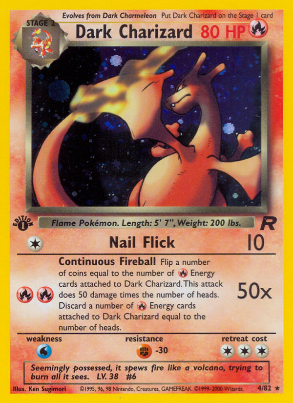 Dark Charizard (4/82) [Team Rocket 1st Edition] | Good Games Adelaide SA