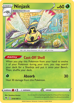 Ninjask (014/185) [Sword & Shield: Vivid Voltage] | Good Games Adelaide SA