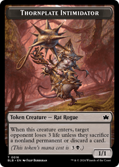 Otter // Thornplate Intimidator Double-Sided Token [Bloomburrow Tokens] | Good Games Adelaide SA