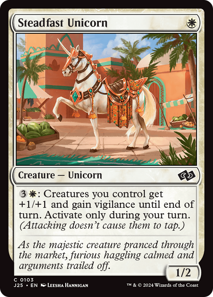 Steadfast Unicorn [Foundations Jumpstart] | Good Games Adelaide SA
